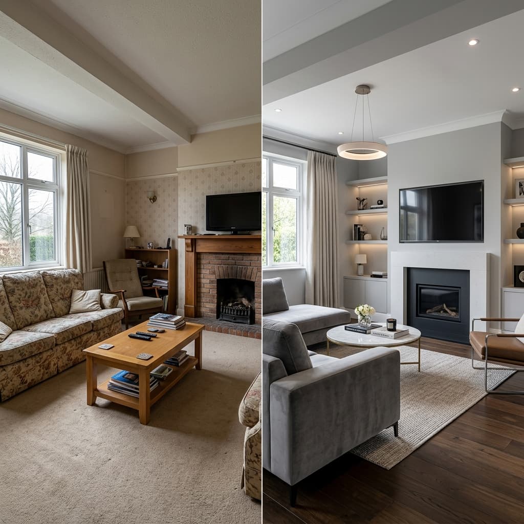 SimulaFly Living Room design